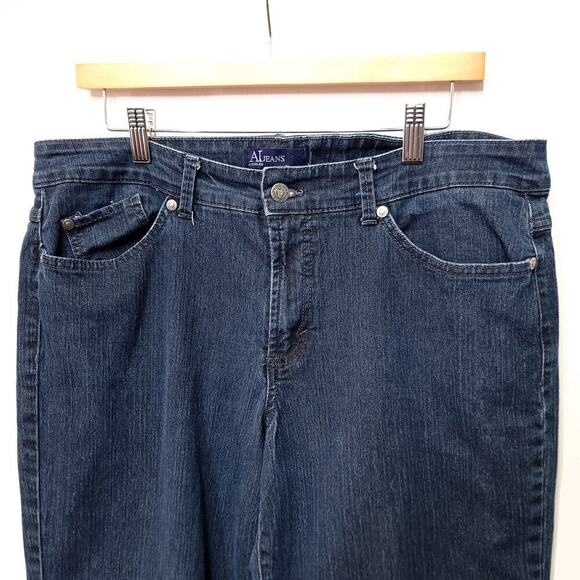 Anne Klein Jeans Size 16 Capri Waist 32 Regular Strait Leg Pockets Butto… - Picture 3 of 9